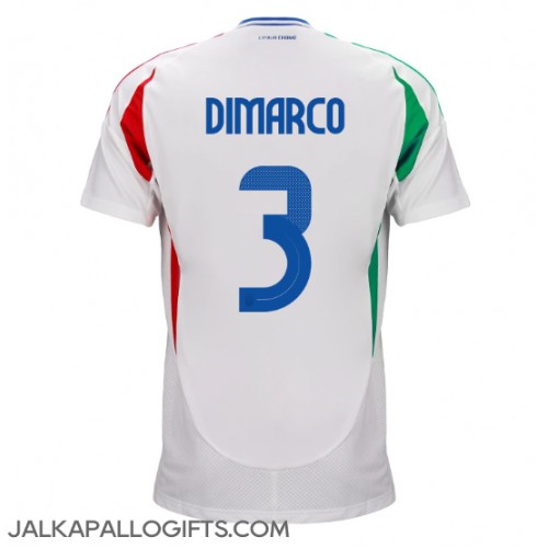 Italia Federico Dimarco #3 Vieraspaita EM-Kisat 2024 Lyhythihainen